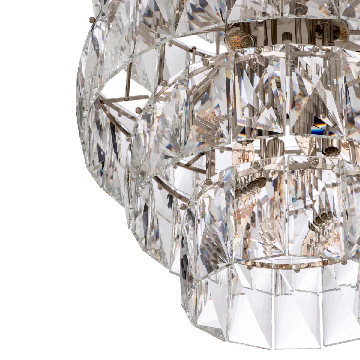 Glass Layered Chandelier L Amazone | Eichholtz Miami