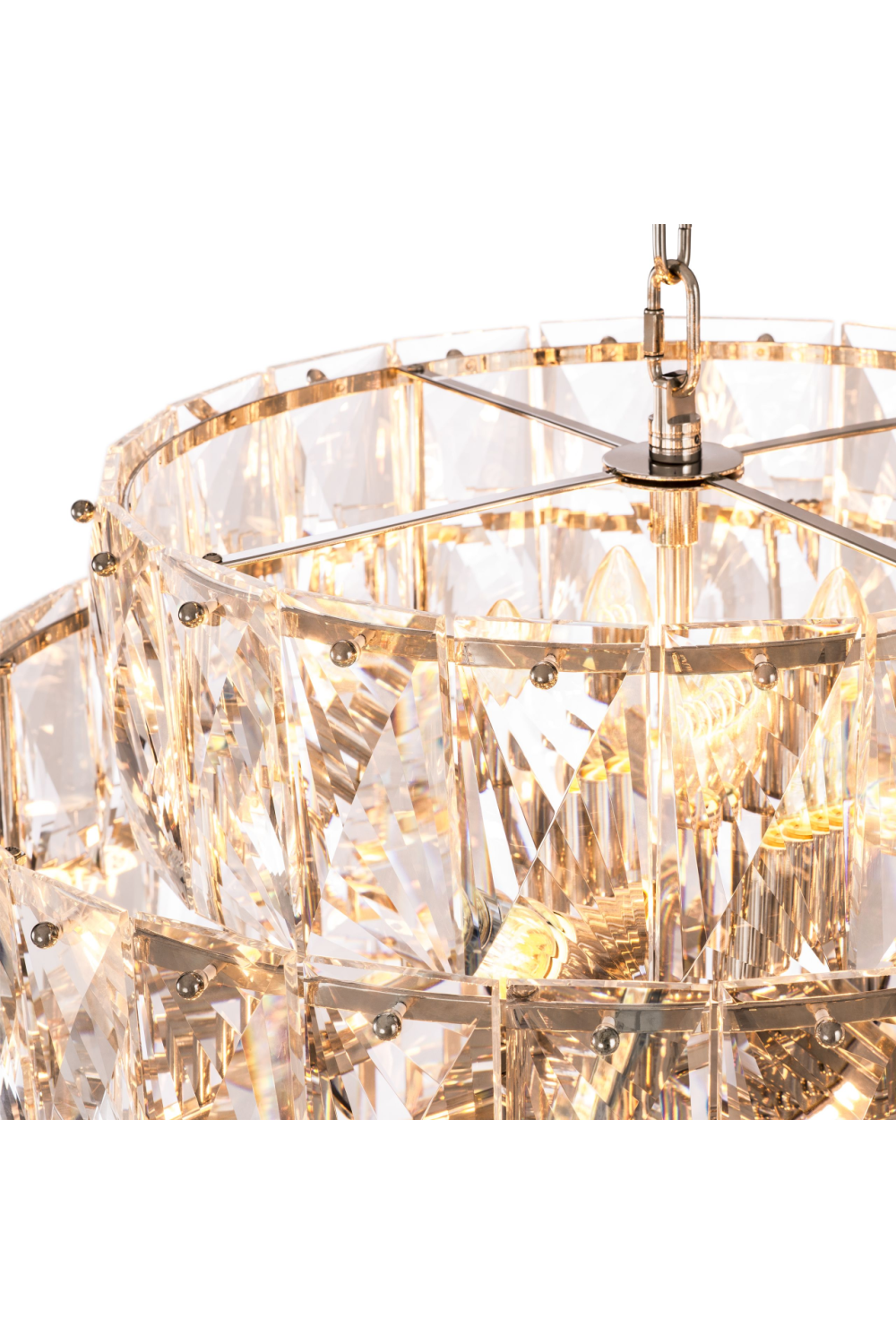 Glass Layered Chandelier L Amazone | Eichholtz Miami