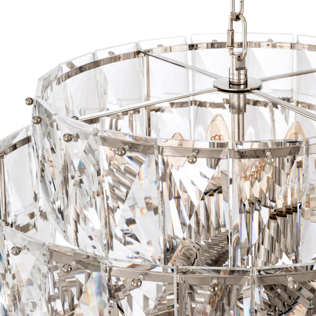 Glass Layered Chandelier L Amazone | Eichholtz Miami