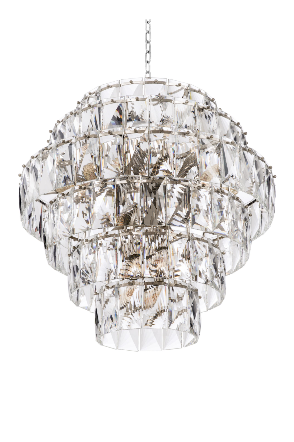 Glass Layered Chandelier L Amazone | Eichholtz Miami