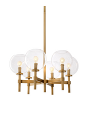 Brass Globe Chandelier Jade | Eichholtz Miami
