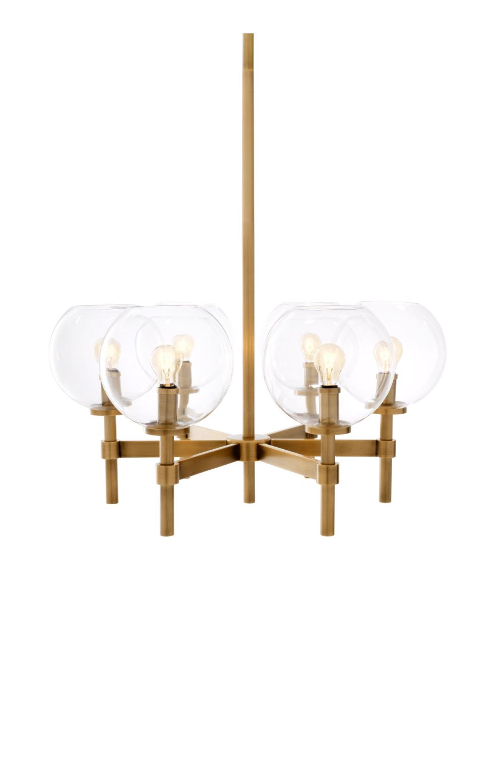 Brass Globe Chandelier Jade | Eichholtz Miami