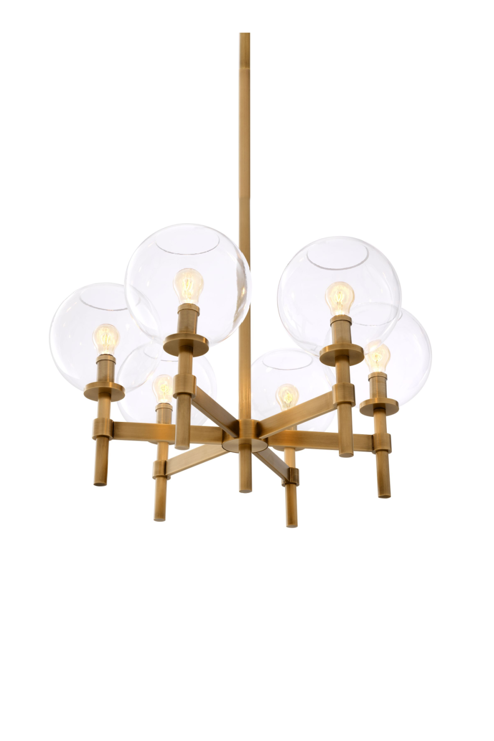 Brass Globe Chandelier Jade | Eichholtz Miami
