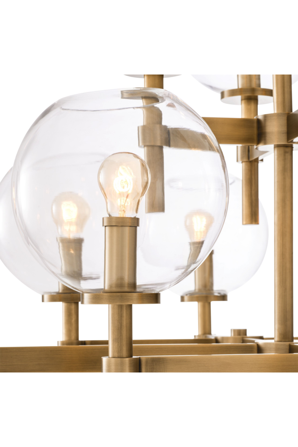 Brass Globe Chandelier Jade | Eichholtz Miami