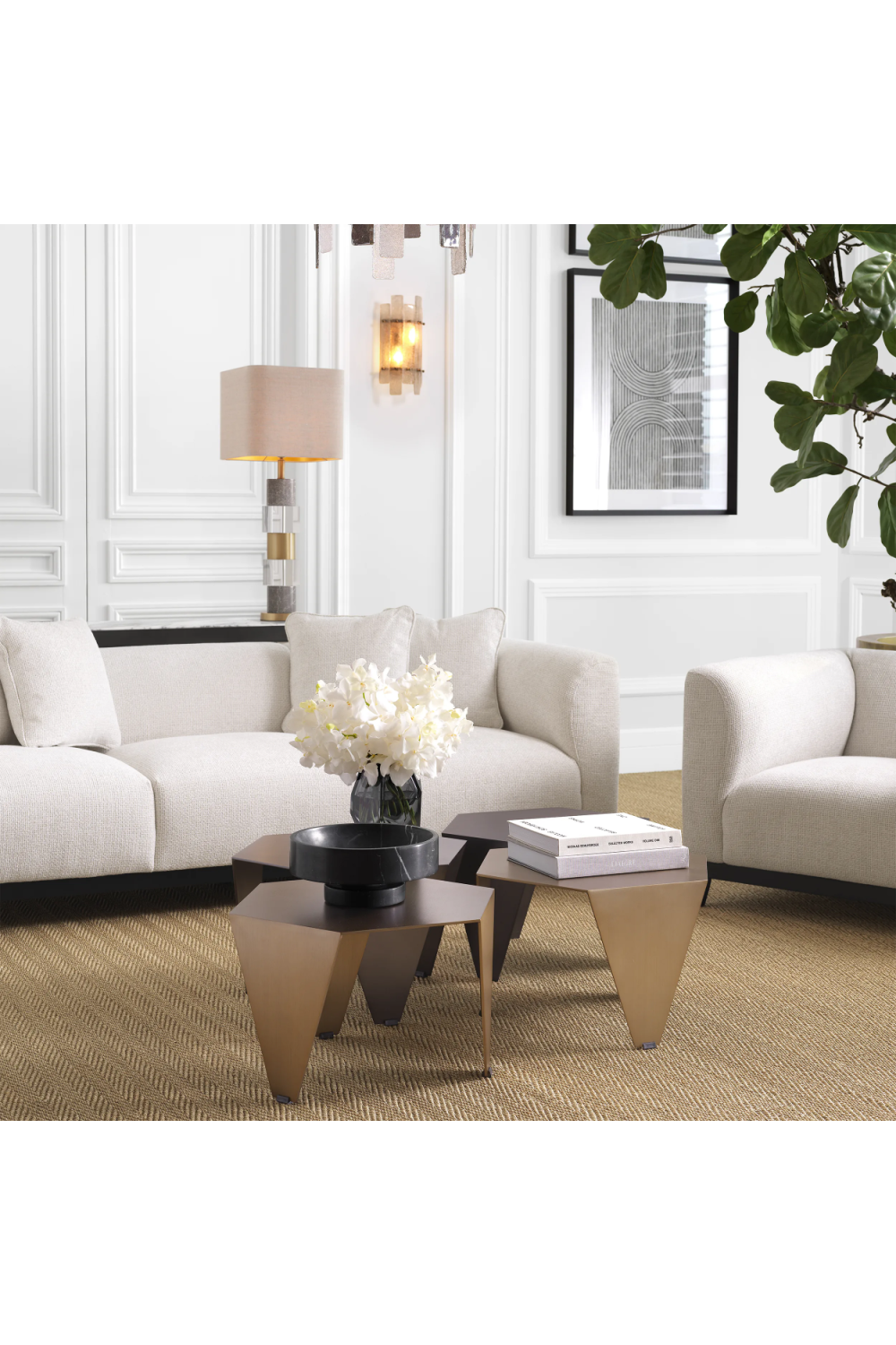 Ribbed Glass Wall Lamp Caprera | Eichholtz Miami