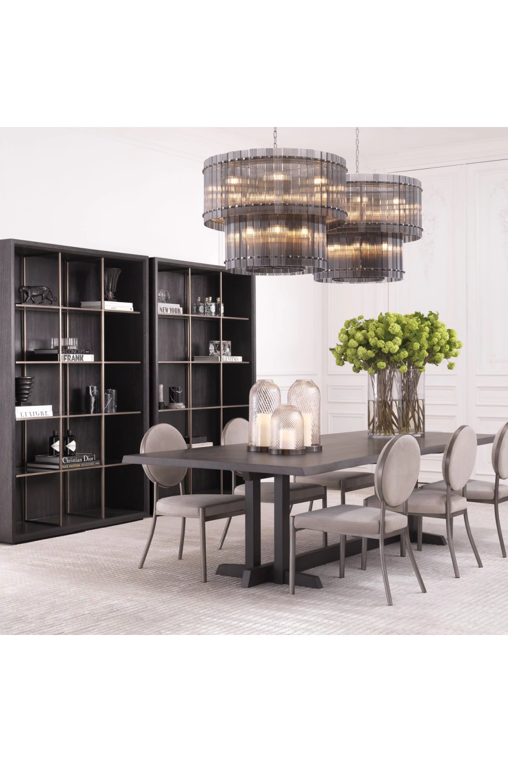 Black Marble Column Aveiro | Eichholtz Miami