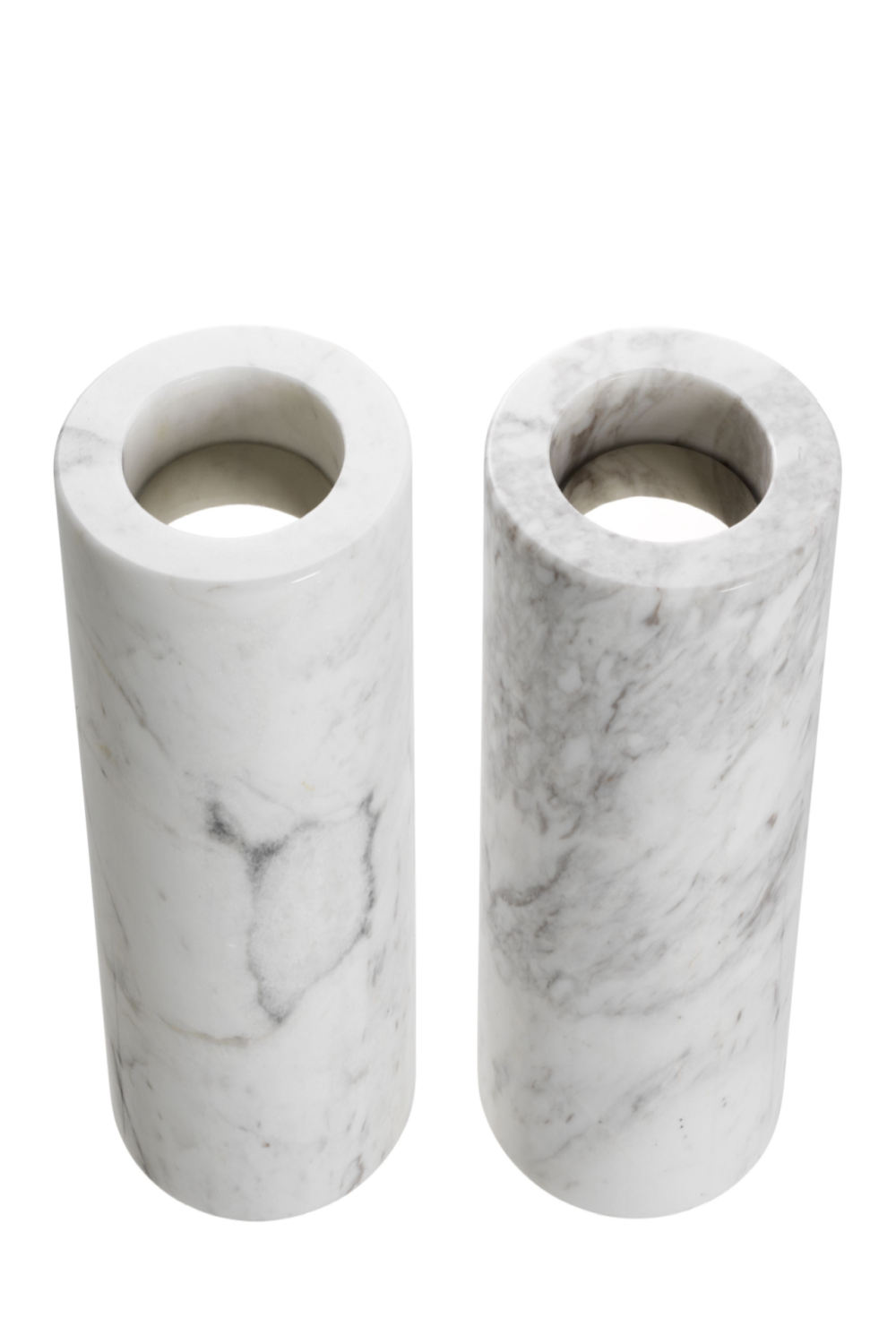 White Marble Tealight Holders (2) Tobor | Eichholtz Miami