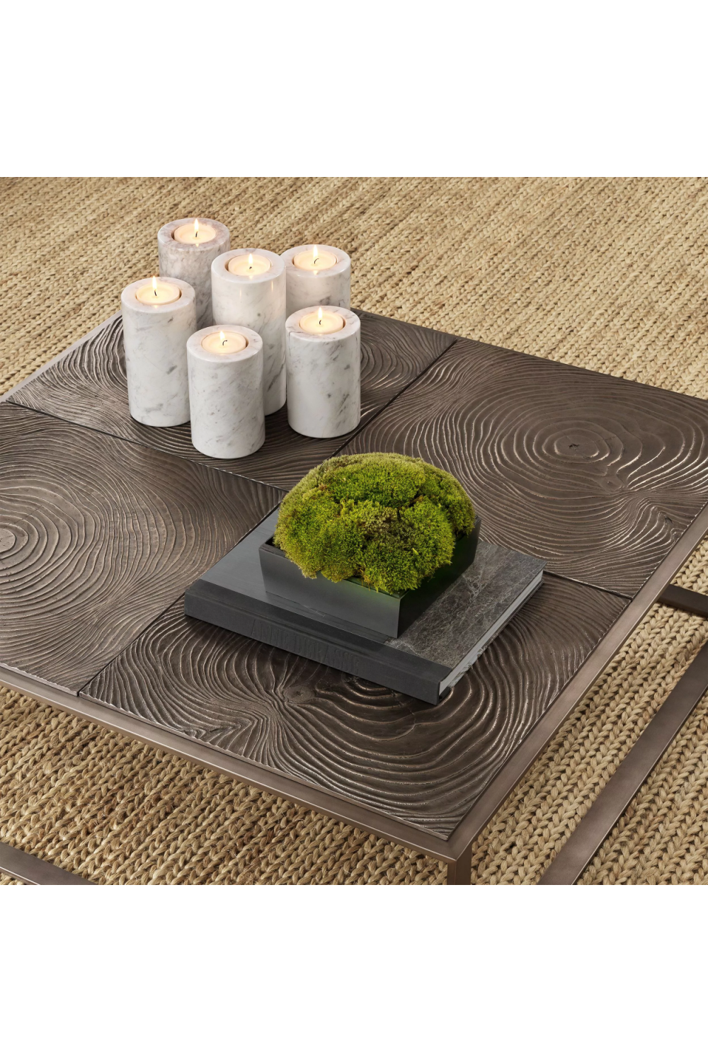 White Marble Tealight Holders (2) Tobor | Eichholtz Miami