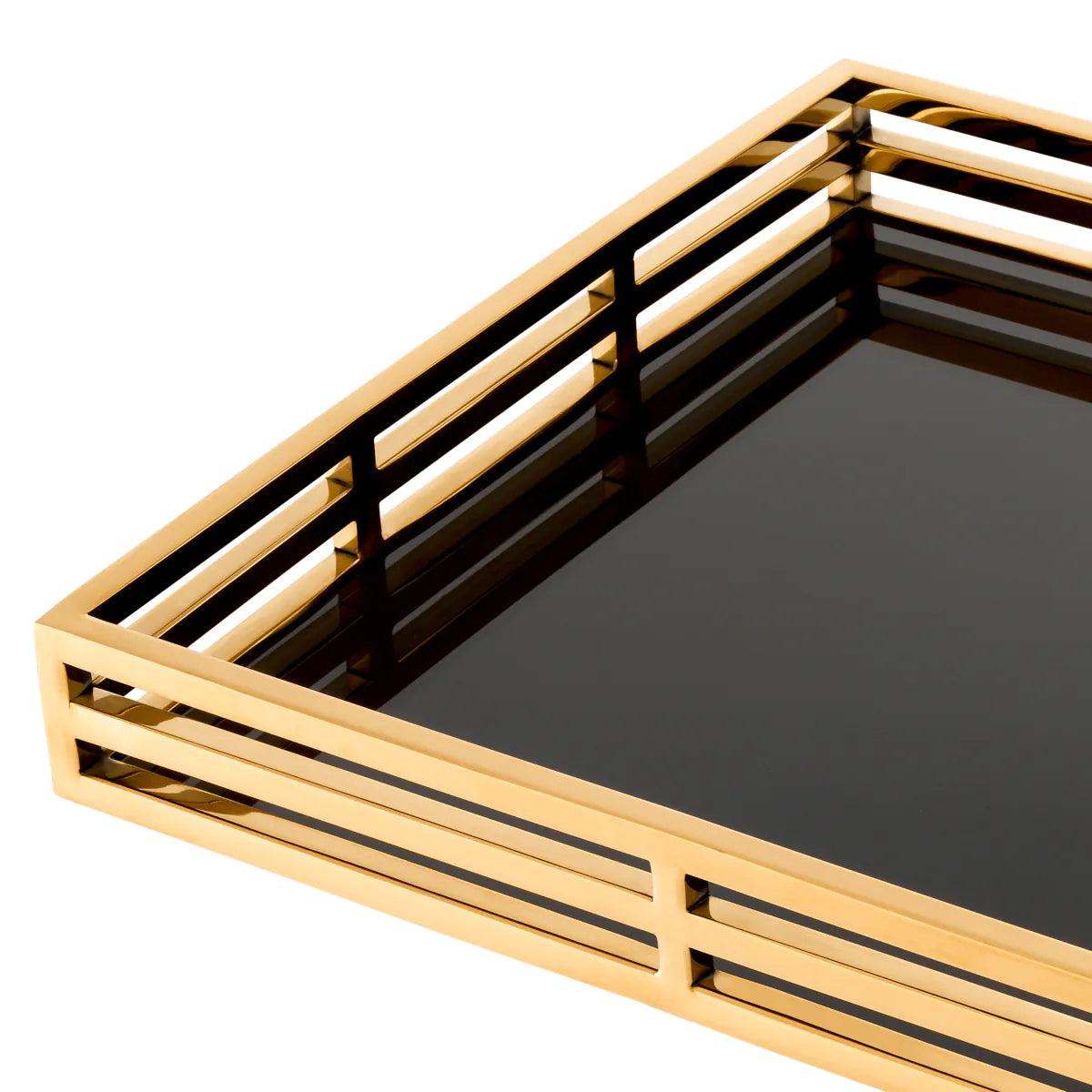 Black Glass Display Tray Giacomo | Eichholtz Miami