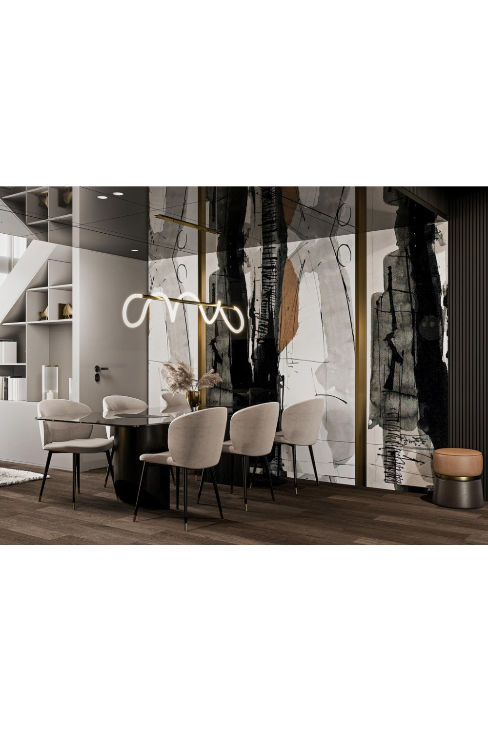 Velvet Retro Dining Chair Volante | Eichholtz Miami