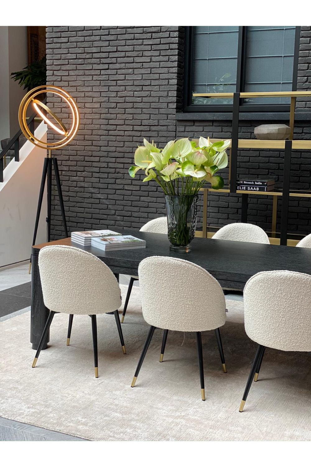 Brass Antique Floor Lamp Cassini | Eichholtz Miami