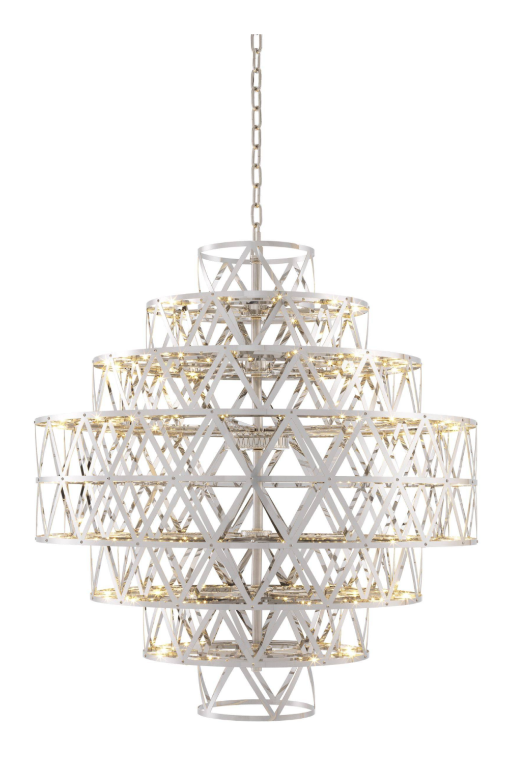 Metal Geometric Chandelier Clinton | Eichholtz Miami