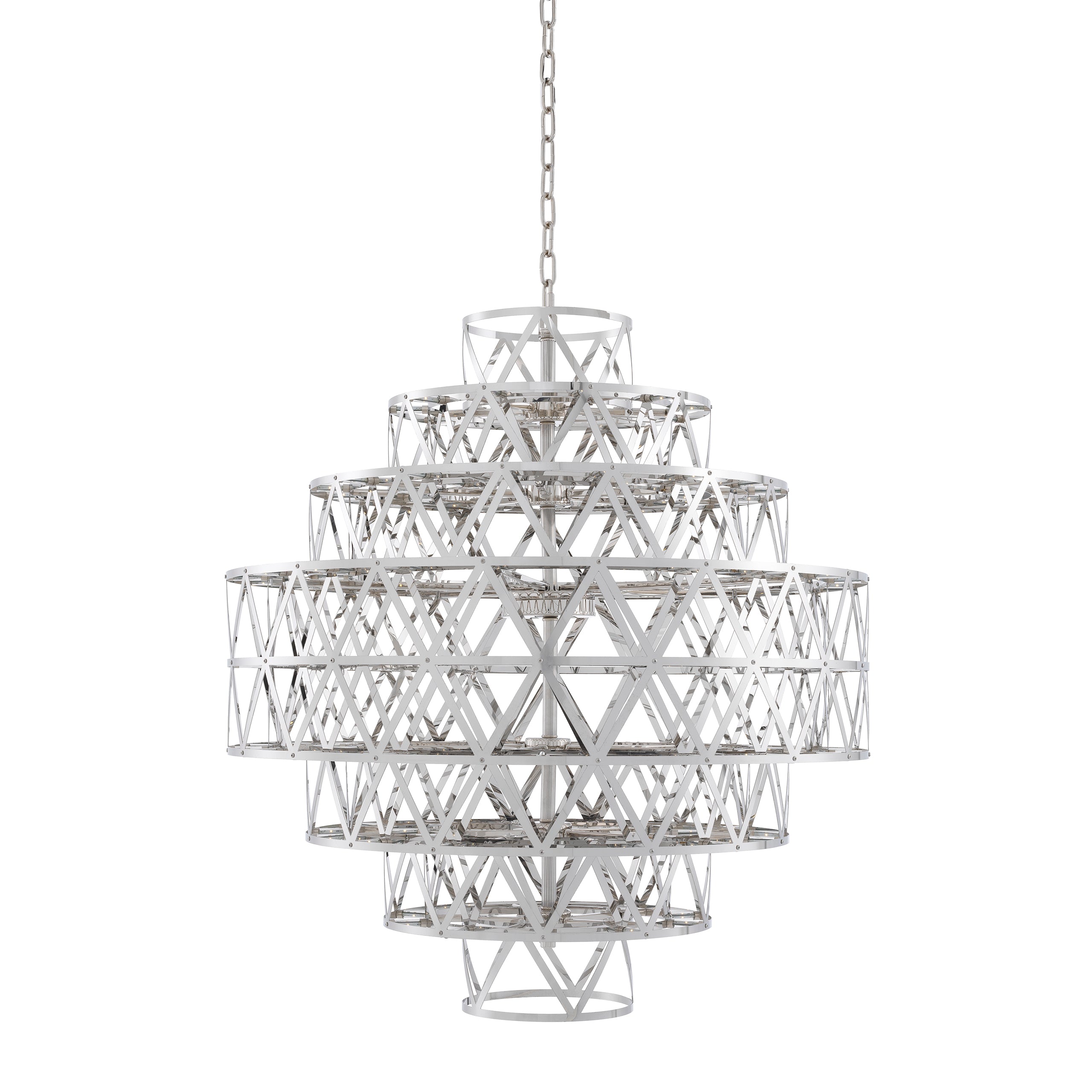 Metal Geometric Chandelier Clinton | Eichholtz Miami