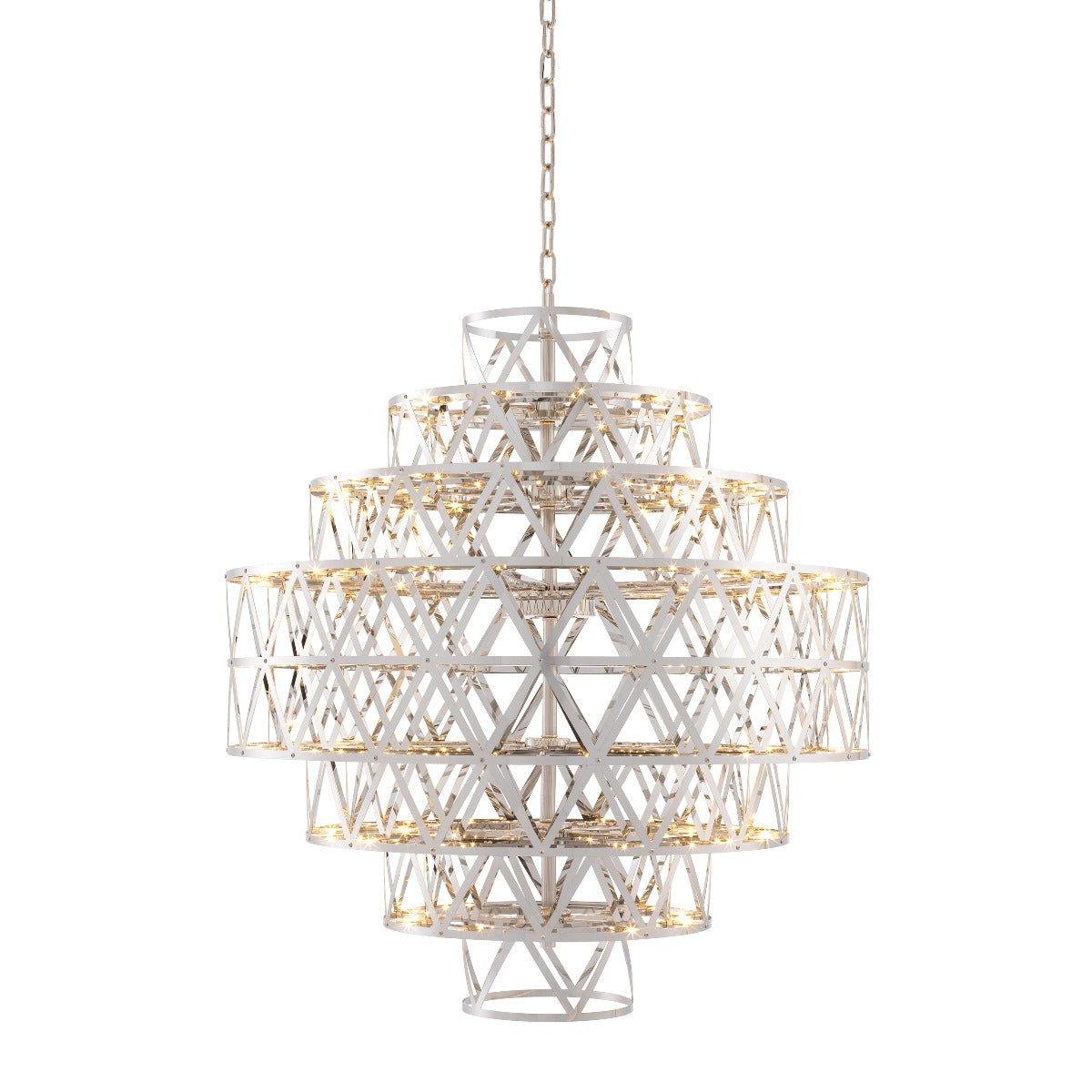 Metal Geometric Chandelier Clinton | Eichholtz Miami