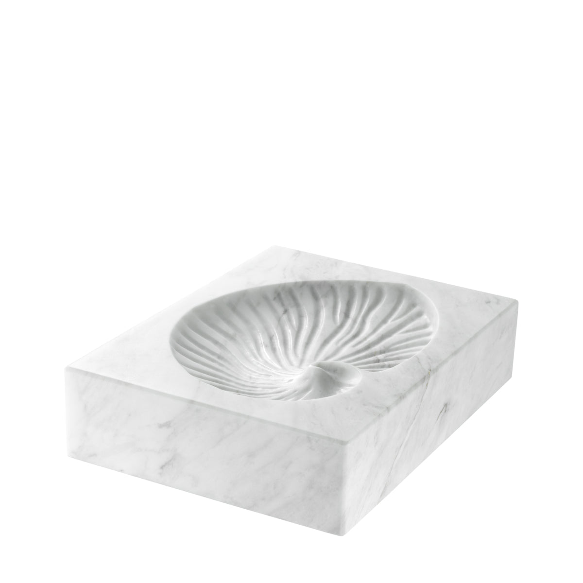 White Marble Object Conchiglia | Eichholtz Miami