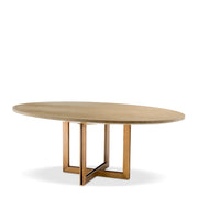 Oval Oak Dining Table Melchior | Eichholtz Miami