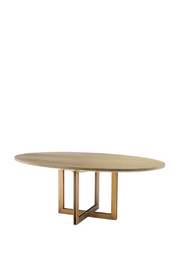 Oval Oak Dining Table Melchior | Eichholtz Miami