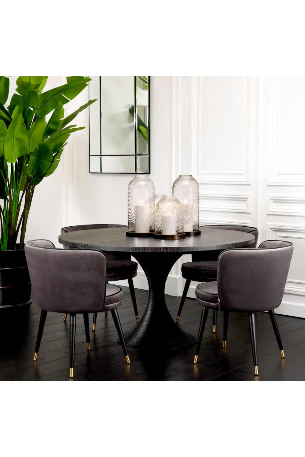 Round Oak Dining Table Melchior | Eichholtz Miami