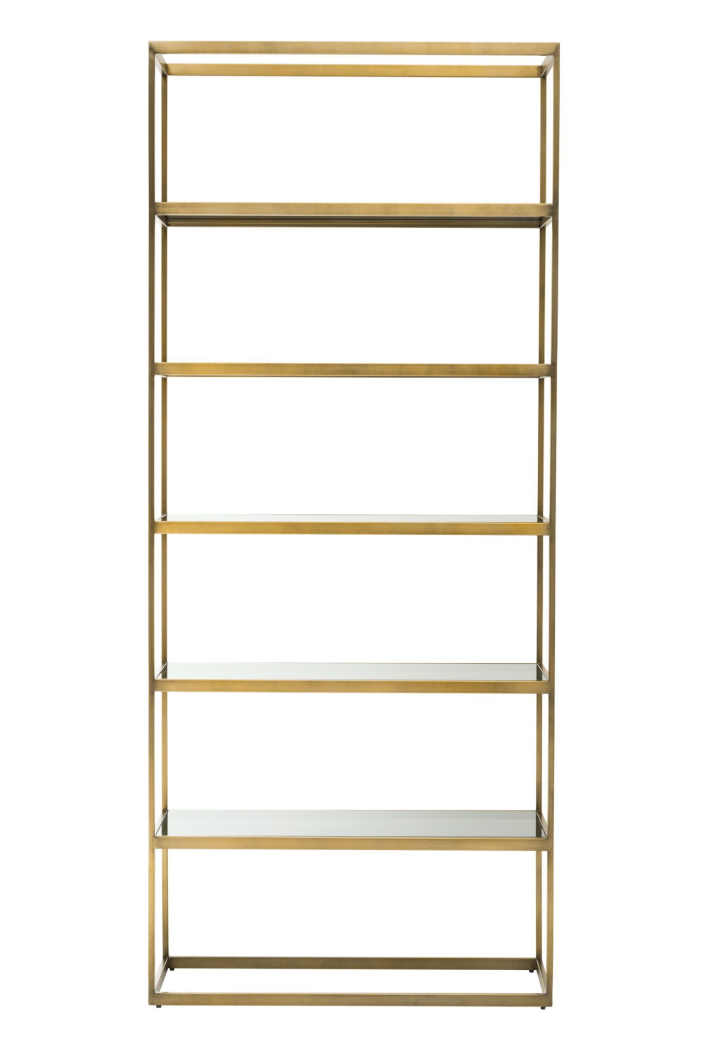 5 Shelf Brass Cabinet Omega | Eichholtz Miami