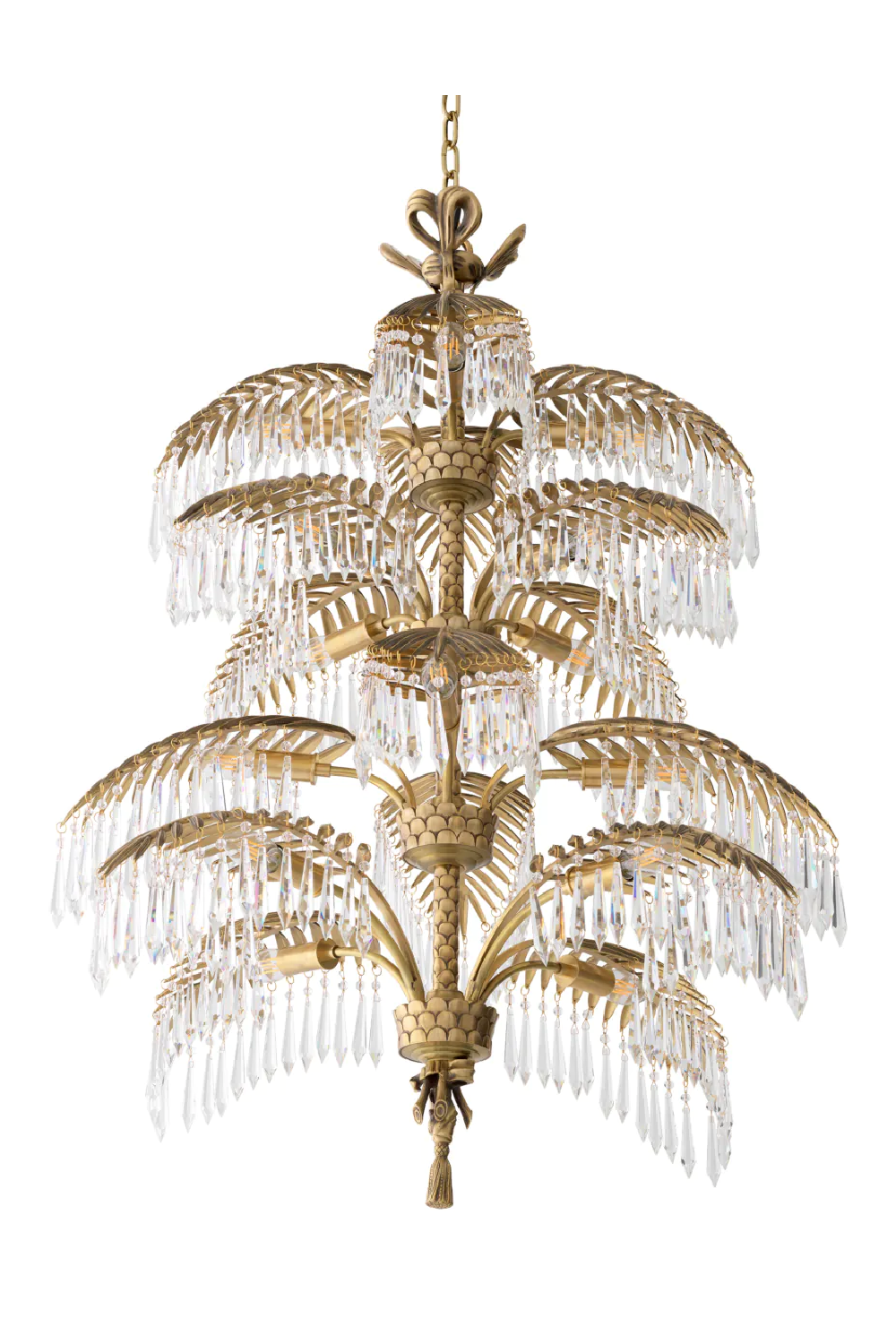 Brass Crystal Chandelier XL Hildebrandt | Eichholtz Miami