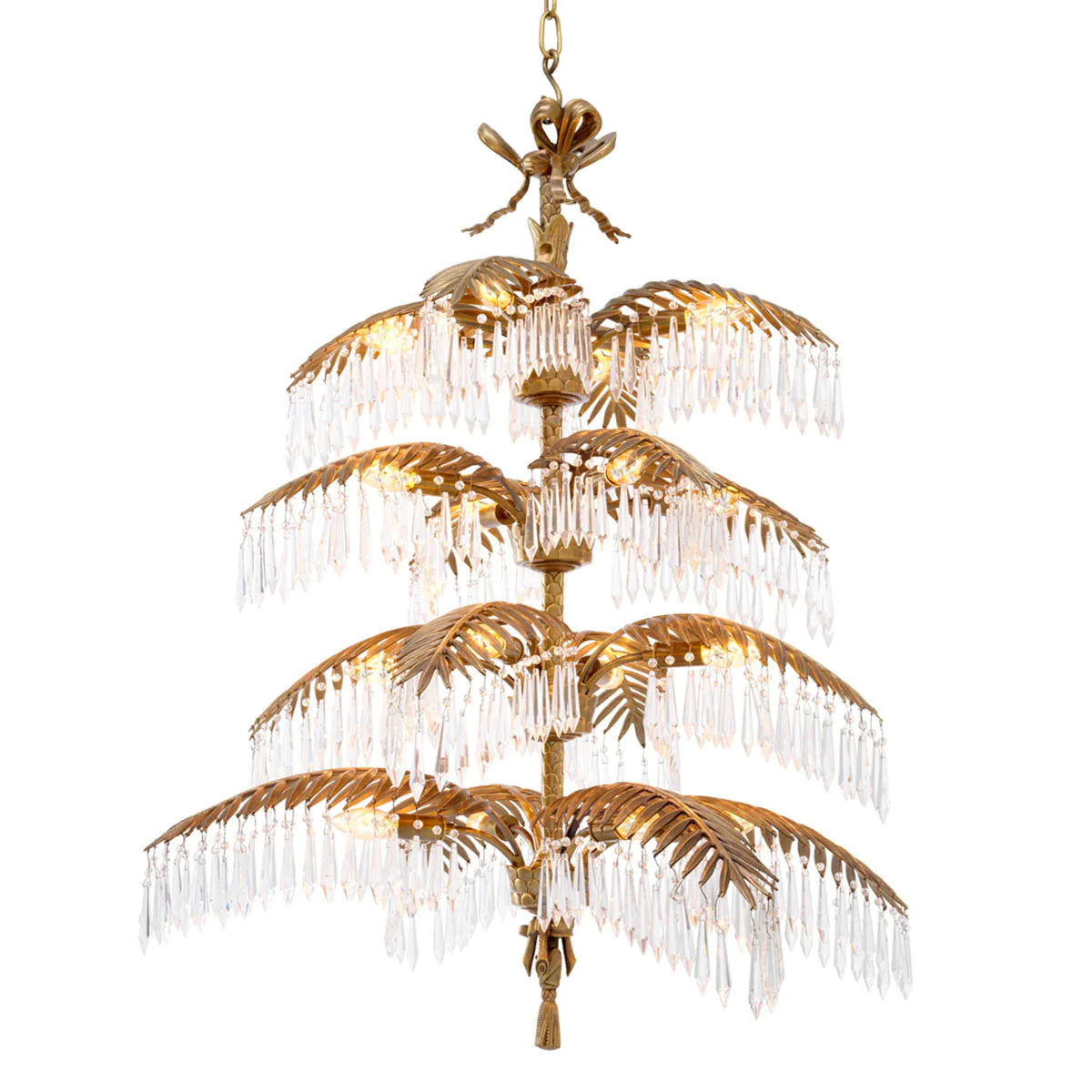 Brass Crystal Chandelier XL Hildebrandt | Eichholtz Miami