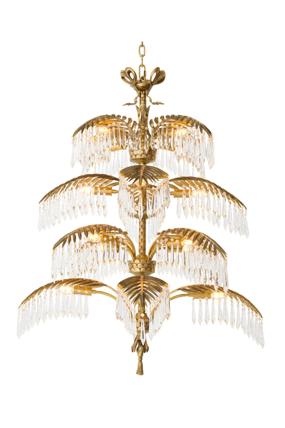 Brass Crystal Chandelier XL Hildebrandt | Eichholtz Miami