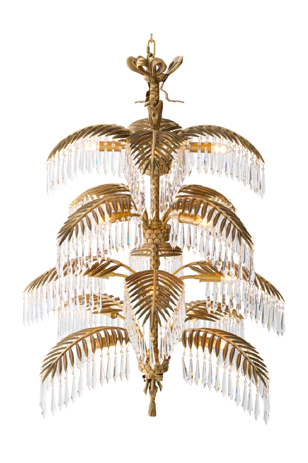 Brass Crystal Chandelier XL Hildebrandt | Eichholtz Miami