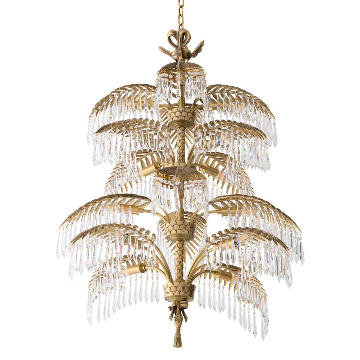 Brass Crystal Chandelier XL Hildebrandt | Eichholtz Miami