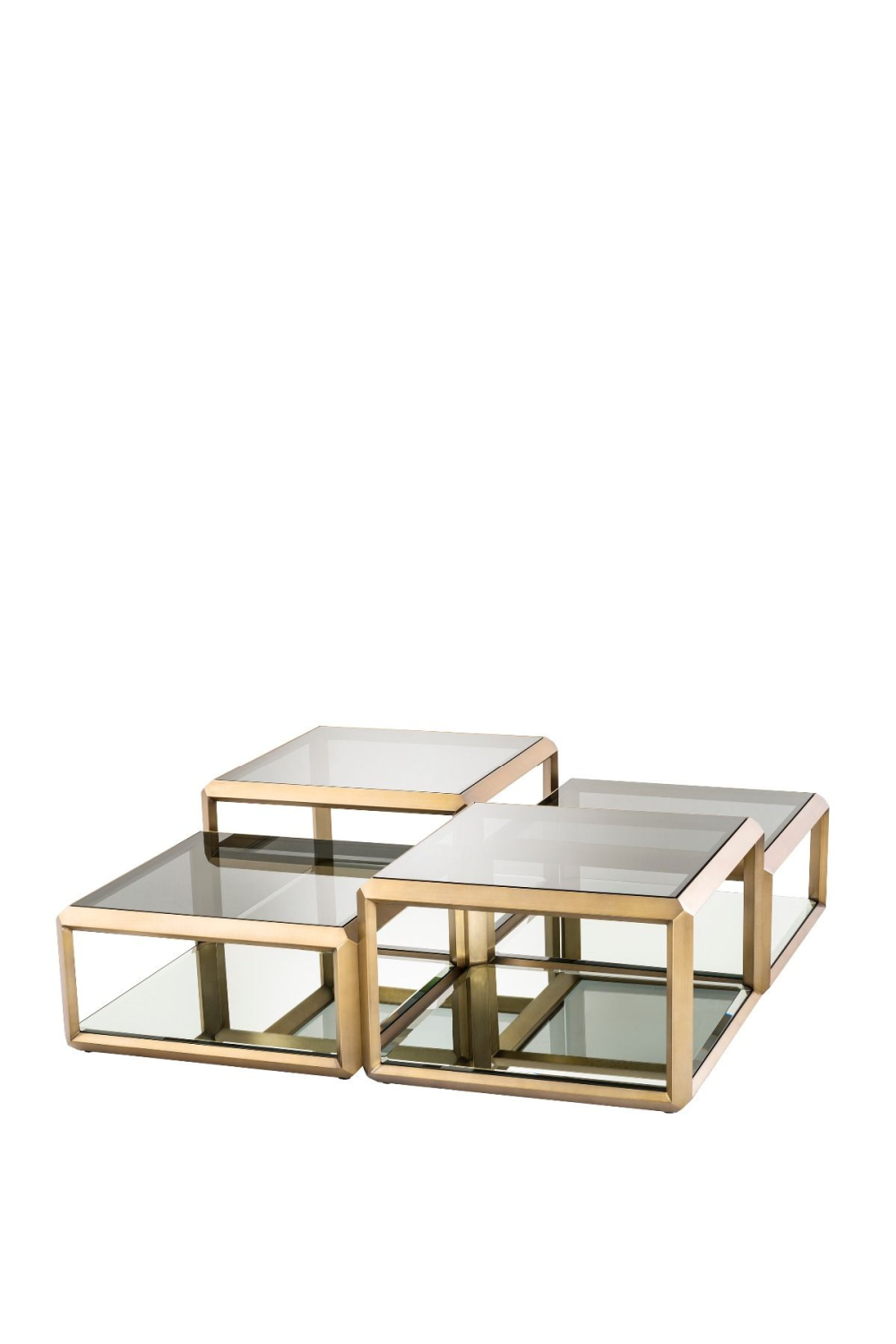 Brass Coffee Table Set (4) Callum | Eichholtz Miami