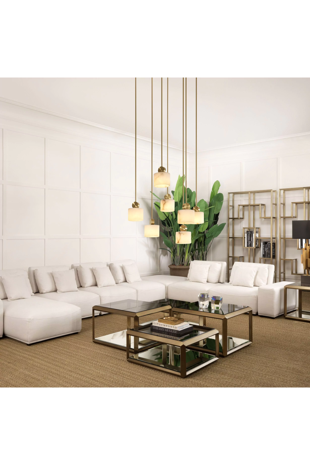 Brass Coffee Table Set (4) Callum | Eichholtz Miami