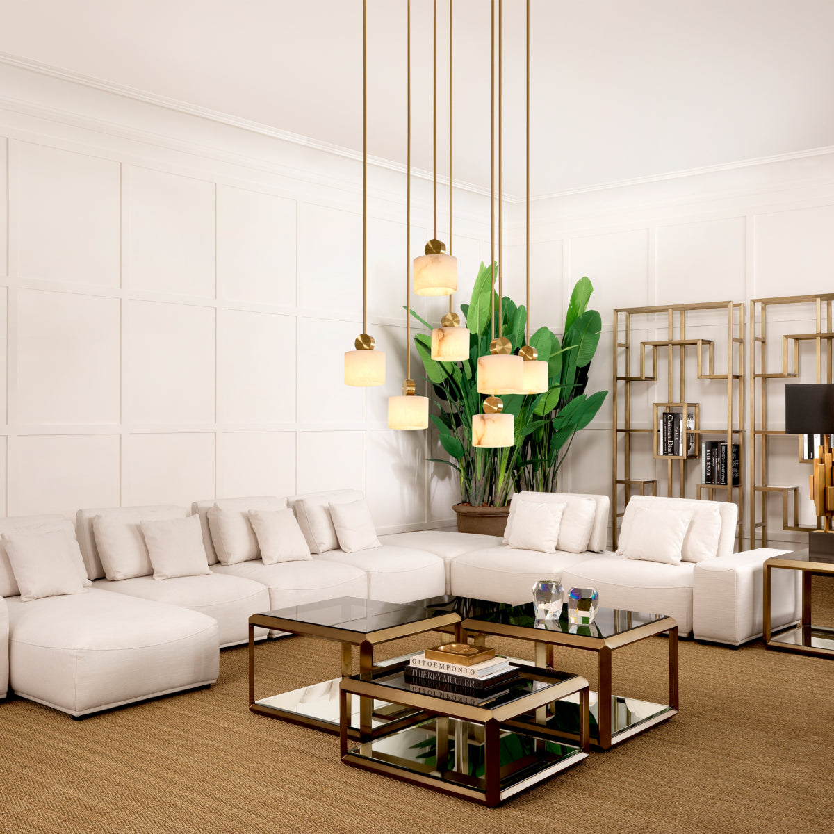 Brass Coffee Table Set (4) Callum | Eichholtz Miami