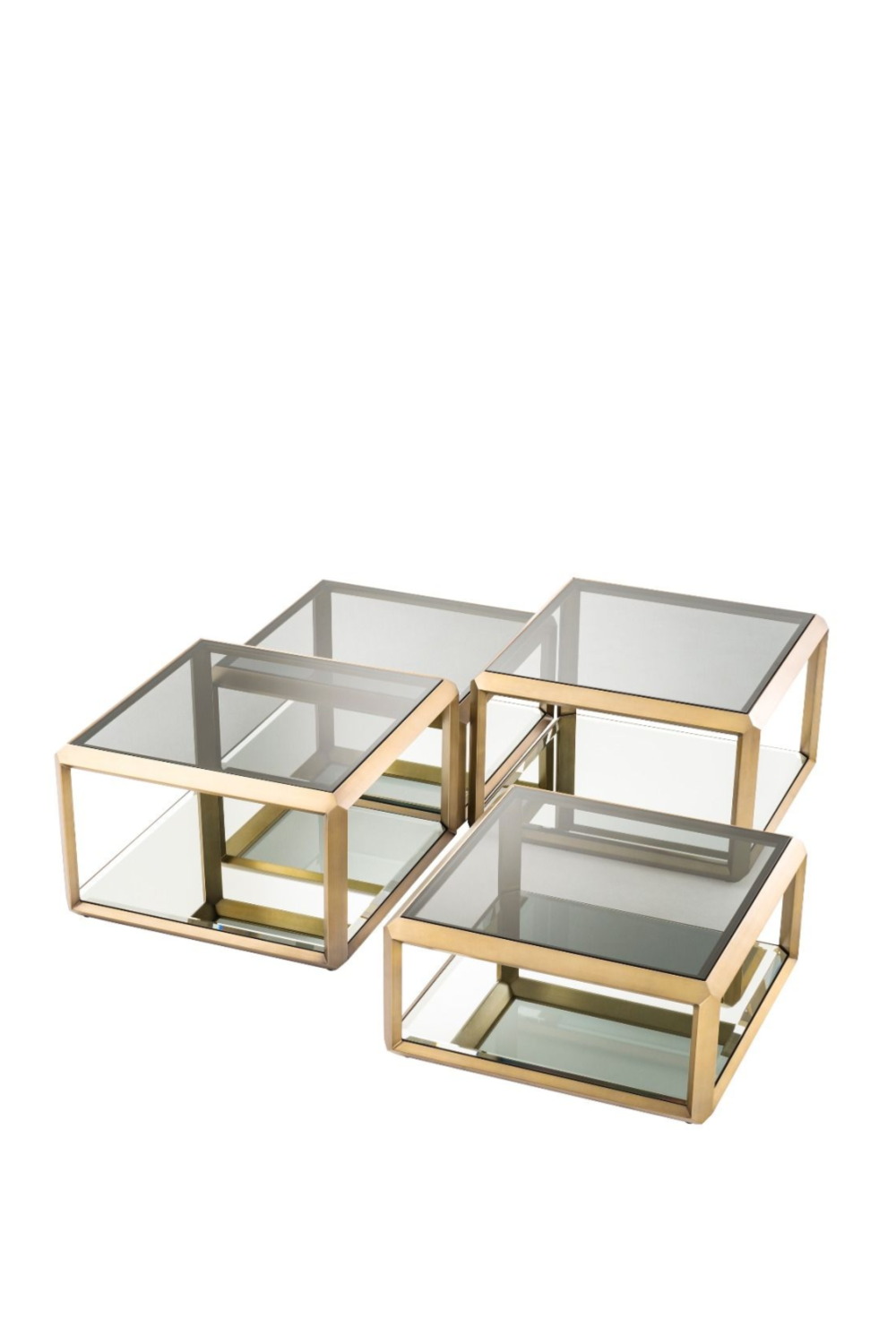 Brass Coffee Table Set (4) Callum | Eichholtz Miami