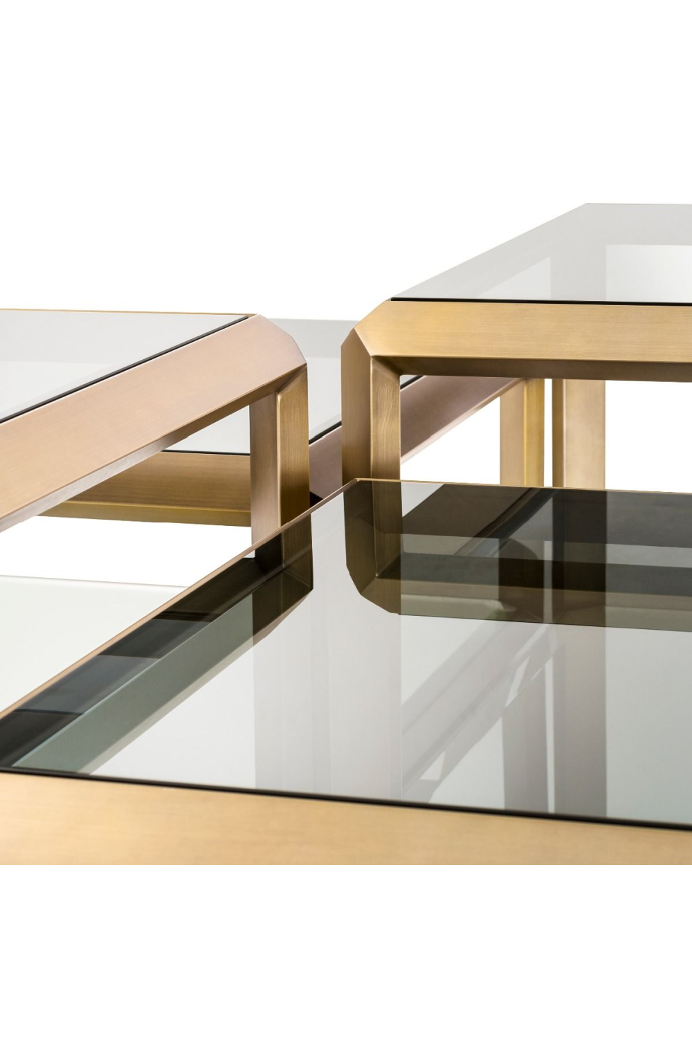Brass Coffee Table Set (4) Callum | Eichholtz Miami