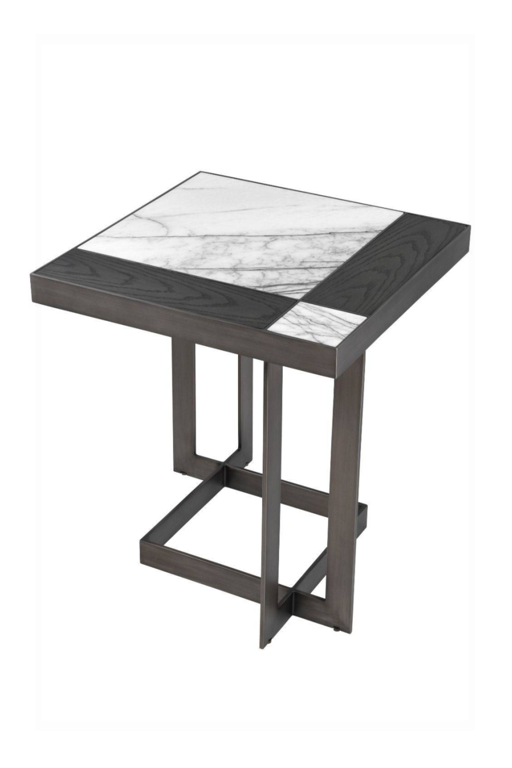 White Mocha Side Table Hermoza | Eichholtz Miami