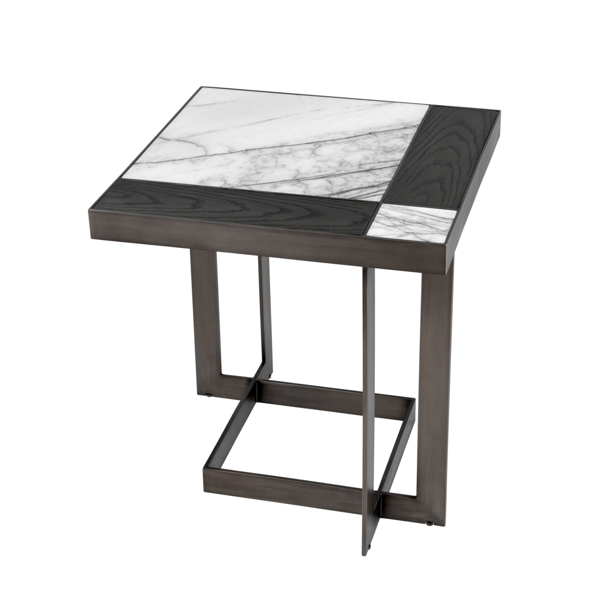 White Mocha Side Table Hermoza | Eichholtz Miami