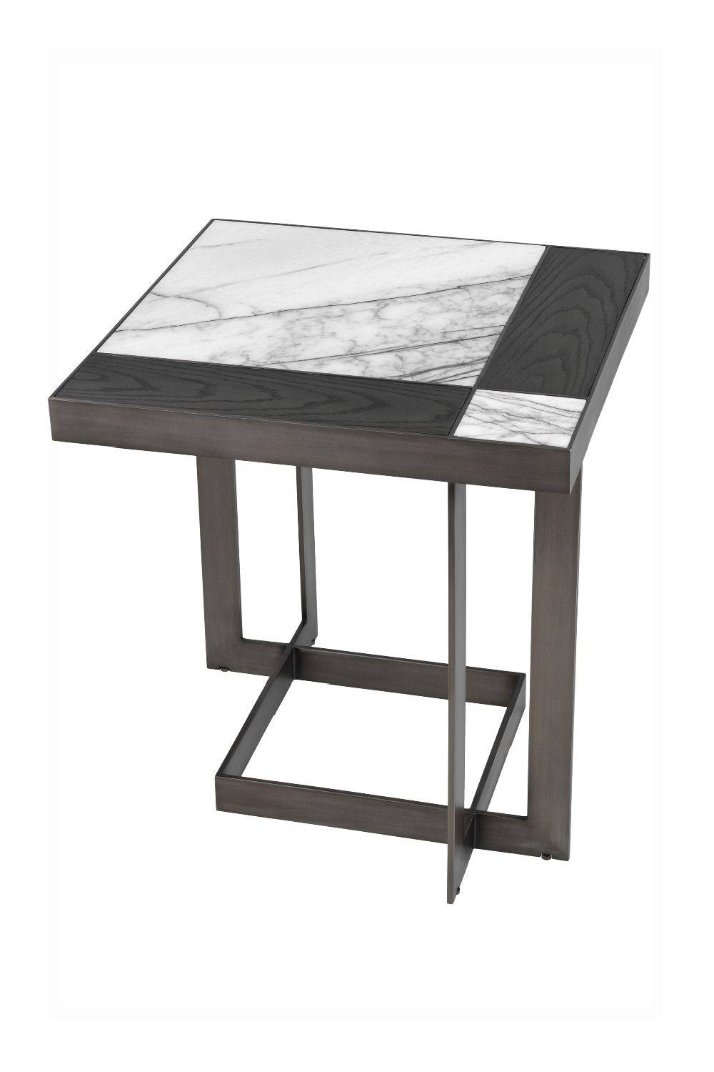 White Mocha Side Table Hermoza | Eichholtz Miami