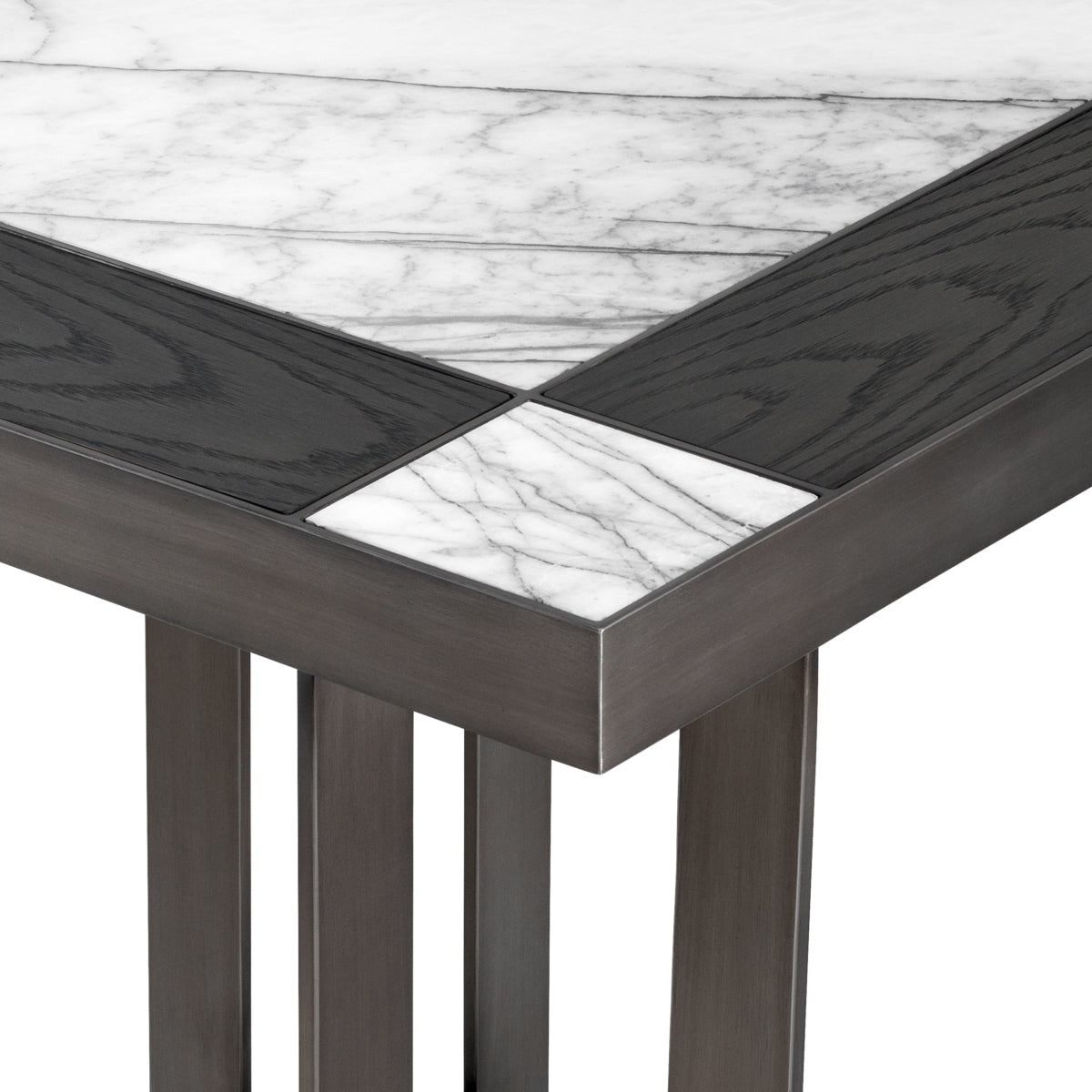 White Mocha Side Table Hermoza | Eichholtz Miami