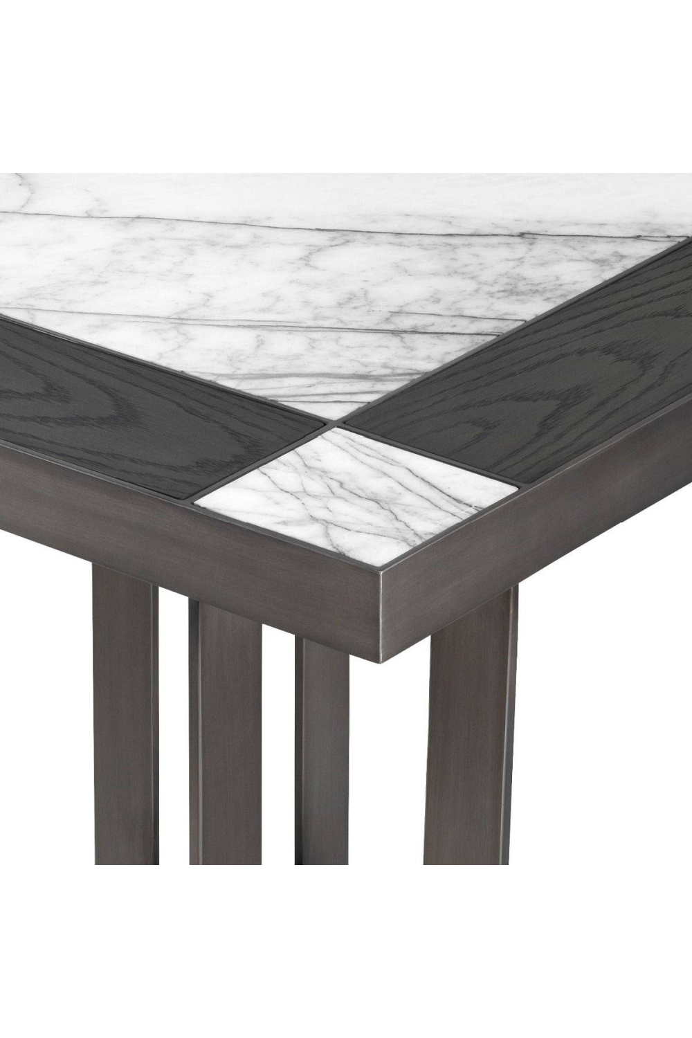 White Mocha Side Table Hermoza | Eichholtz Miami