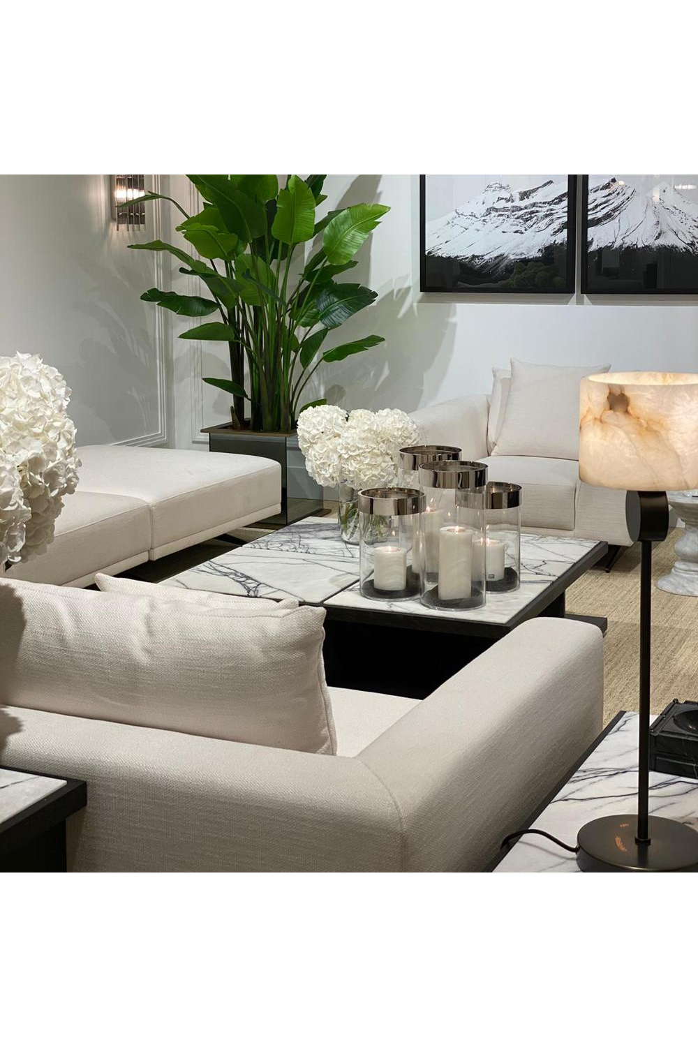 Clear Glass Hurricane L Vertex | Eichholtz Miami