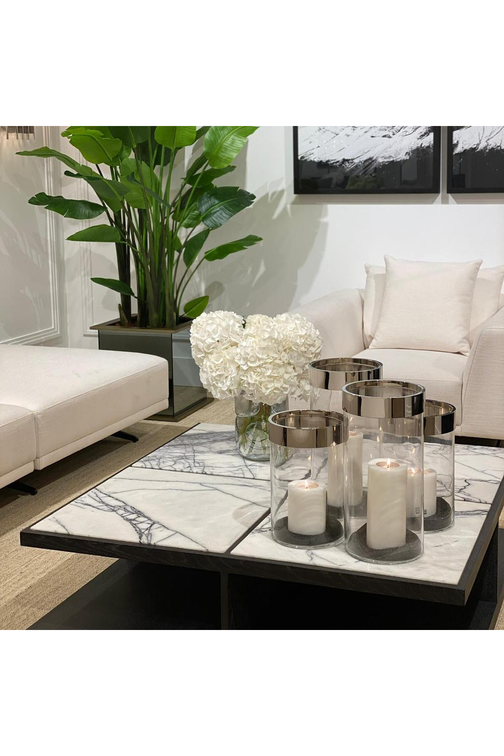 Clear Glass Hurricane S Vertex | Eichholtz Miami