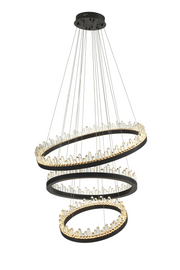 Bronze Crystal Glass Chandelier Randall| Eichholtz Miami