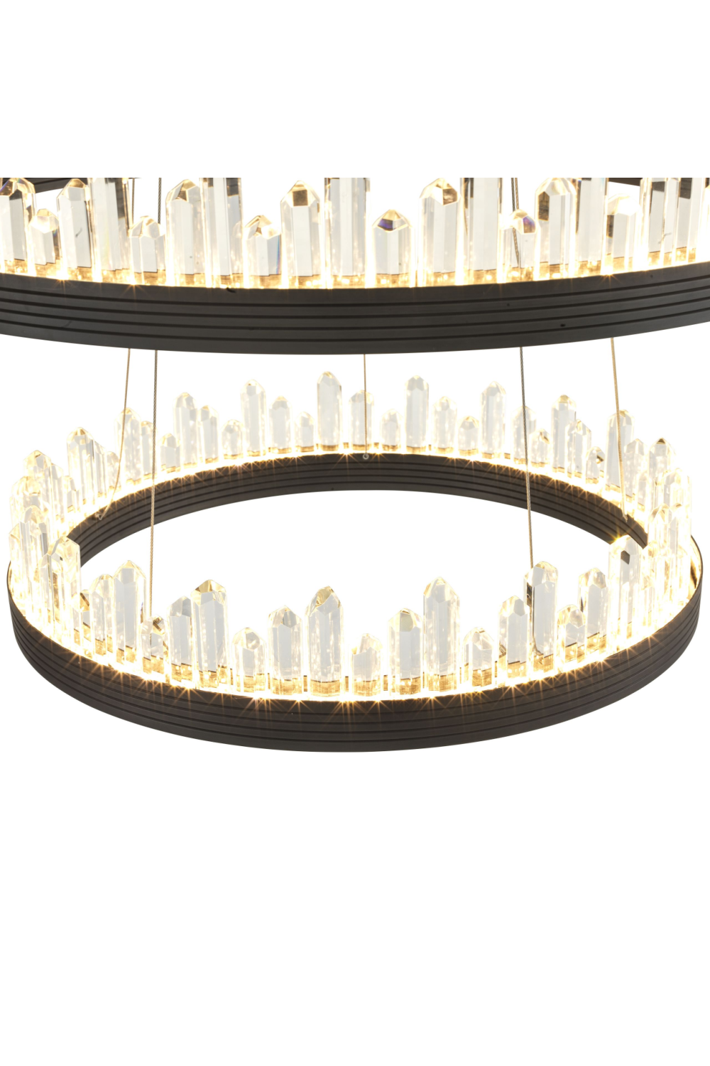 Bronze Crystal Glass Chandelier Randall| Eichholtz Miami