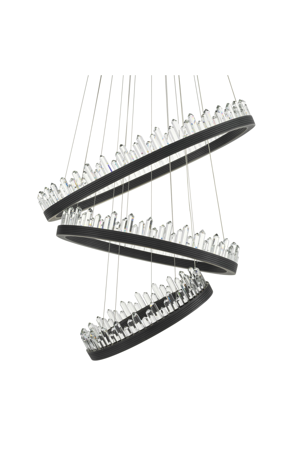 Bronze Crystal Glass Chandelier Randall| Eichholtz Miami