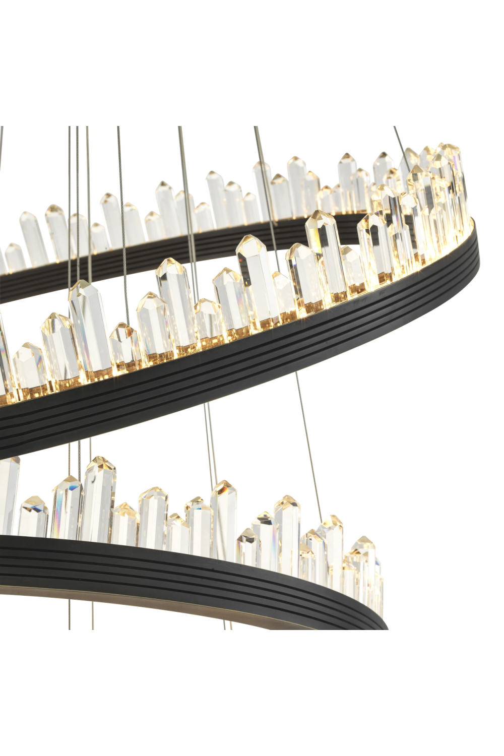 Bronze Crystal Glass Chandelier Randall| Eichholtz Miami