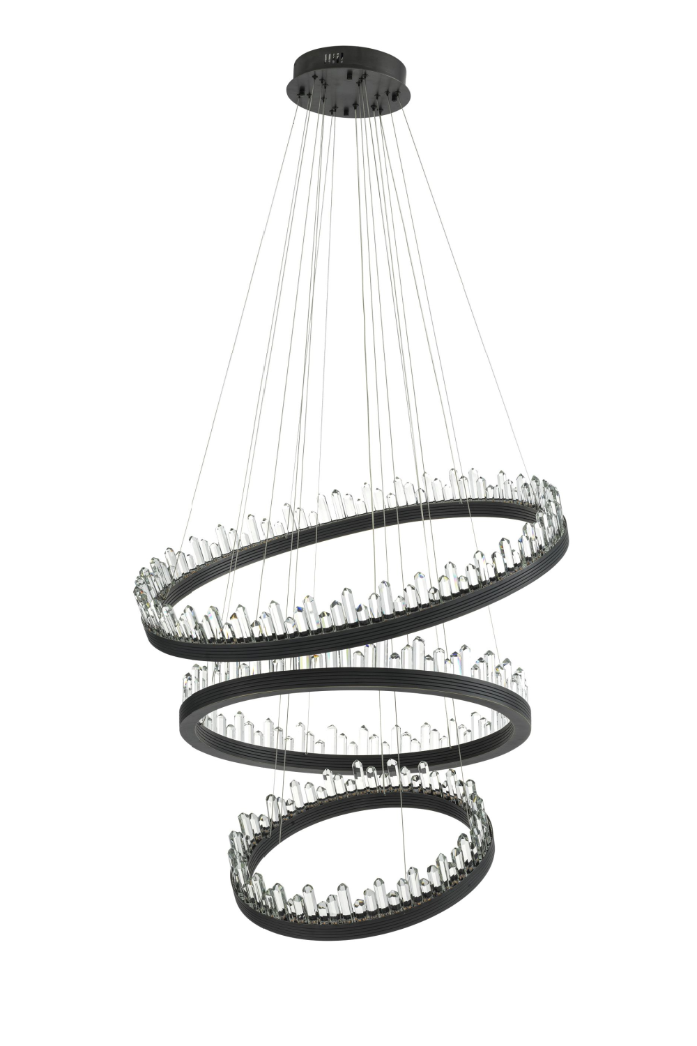 Bronze Crystal Glass Chandelier Randall| Eichholtz Miami