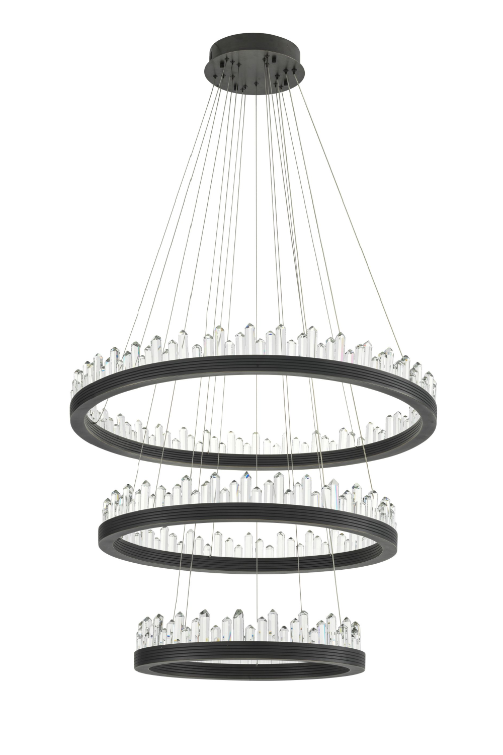 Bronze Crystal Glass Chandelier Randall| Eichholtz Miami