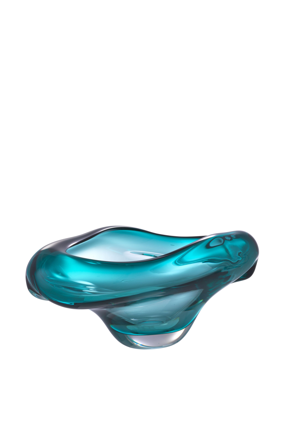 Turquoise Handblown Glass Bowl Darius | Eichholtz Miami