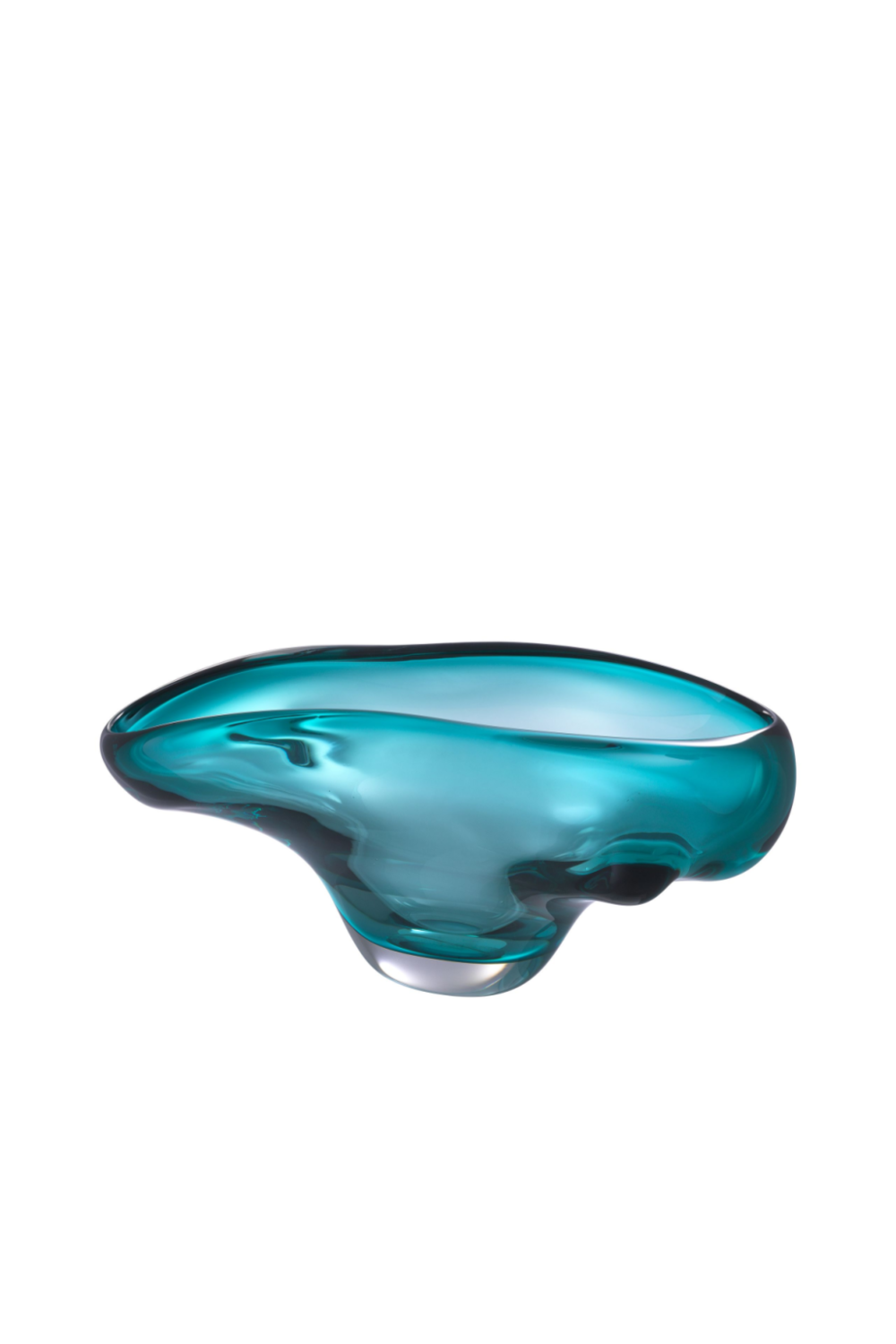 Turquoise Handblown Glass Bowl Darius | Eichholtz Miami