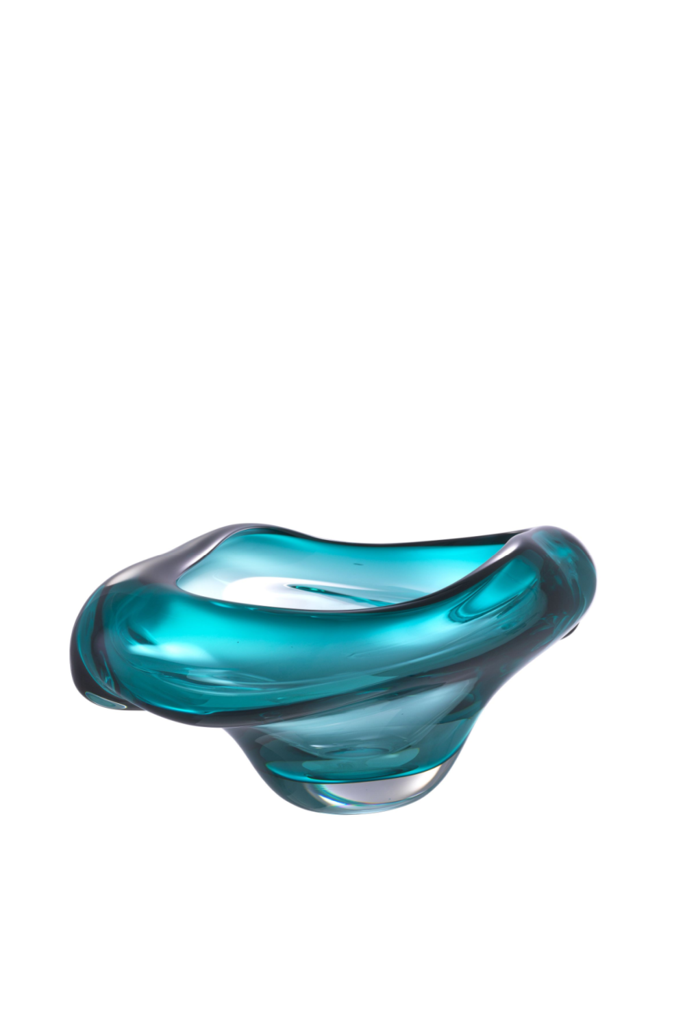 Turquoise Handblown Glass Bowl Darius | Eichholtz Miami