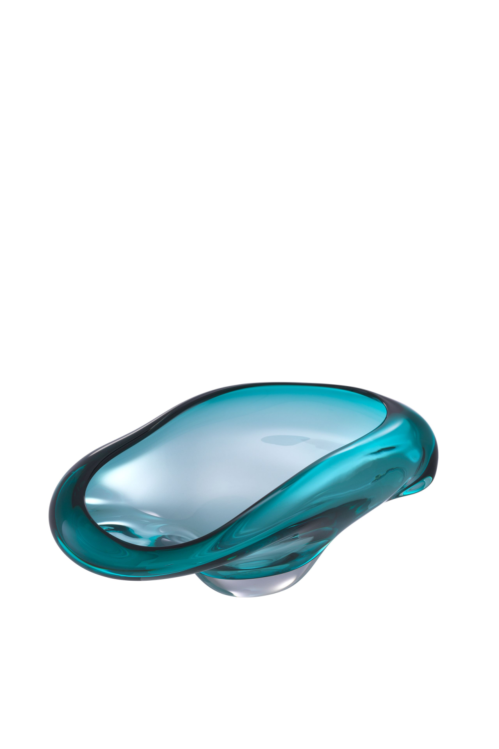 Turquoise Handblown Glass Bowl Darius | Eichholtz Miami